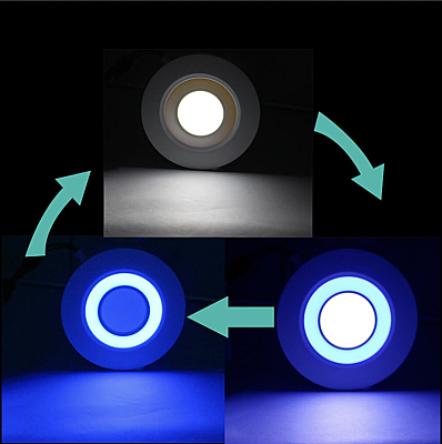 9W Çift Renkli Sıva Altı Yuvarlak Led Panel  - 6