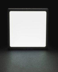 18W Sıva Üstü Kare Led Panel Siyah Kasa Beyaz Işık - Thumbnail
