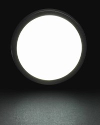 18W Sıva Üstü Yuvarlak Led Panel Siyah Kasa Beyaz Işık - Thumbnail
