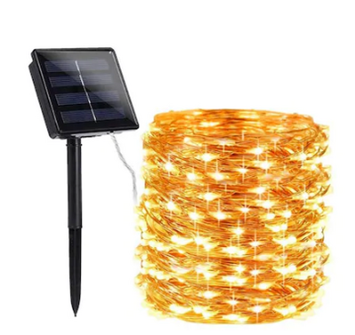 20 Metre Güneş Enerjili Solar Peri İp Led Işık Dış Mekan Bahçe Aydınlatma - 4