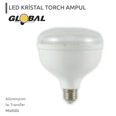 20 Watt Led Kristal Torch Ampul 20W