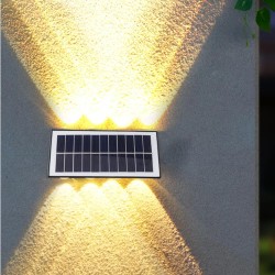 20W Solar LED Duvar Apliği | IP65 Güneş Enerjili Dış Mekan Aydınlatma CT-8010 - 5