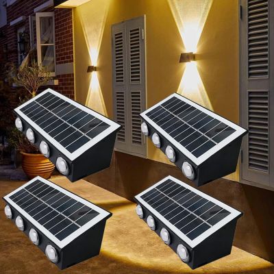 20W Solar LED Duvar Apliği | IP65 Güneş Enerjili Dış Mekan Aydınlatma CT-8010 - 2