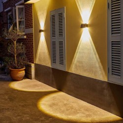 20W Solar LED Duvar Apliği | IP65 Güneş Enerjili Dış Mekan Aydınlatma CT-8010 - 6