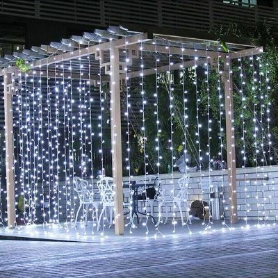 2x2 Metre 8 Animasyonlu Perde Led Işık Yılbaşı Aydınlatma Akar Led Perde