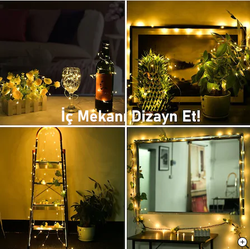 Dekoratif 3 Metre Pilli Peri Led Tel Led Işık - Peri Led Süs - İp Led - Thumbnail