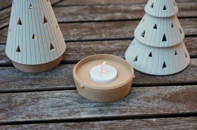 3'lü Set Led Işıklı Dekoratif Çam Ağacı Ev Figürü Masa Dekoru Yılbaşı Süs Hediyesi