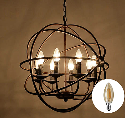 4 Watt Rustik Led Ampul CT-4280 Amber Renk E14 - 3