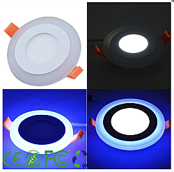 4+2W Beyaz Mavi Çift Renkli Led Panel Armatür - 1