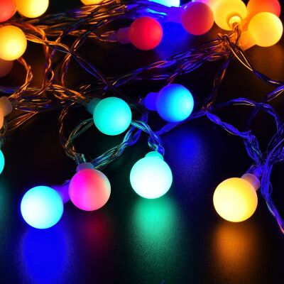 5 Metre 50 Top Led Işık Günışığı Fişli İç Mekan Dekoratif Işık Zinciri - 4
