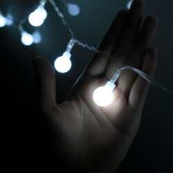 5 Metre 50 Top Led Işık Günışığı Fişli İç Mekan Dekoratif Işık Zinciri - 5
