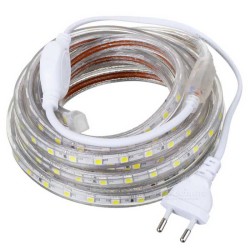 5 Metre 5050 3 Çipli 220V IP65 Dış Mekan Hortum LED | Su Geçirmez Şerit LED - 3