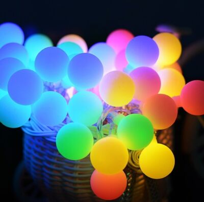 5 Metre Dekoratif Top Led Işık Mini Ampullü Fişli Yılbaşı Süs Led Işık