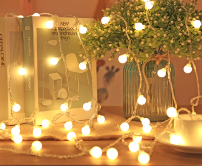 5 Metre Dekoratif Top Led Işık Mini Ampullü Fişli Yılbaşı Süs Led Işık