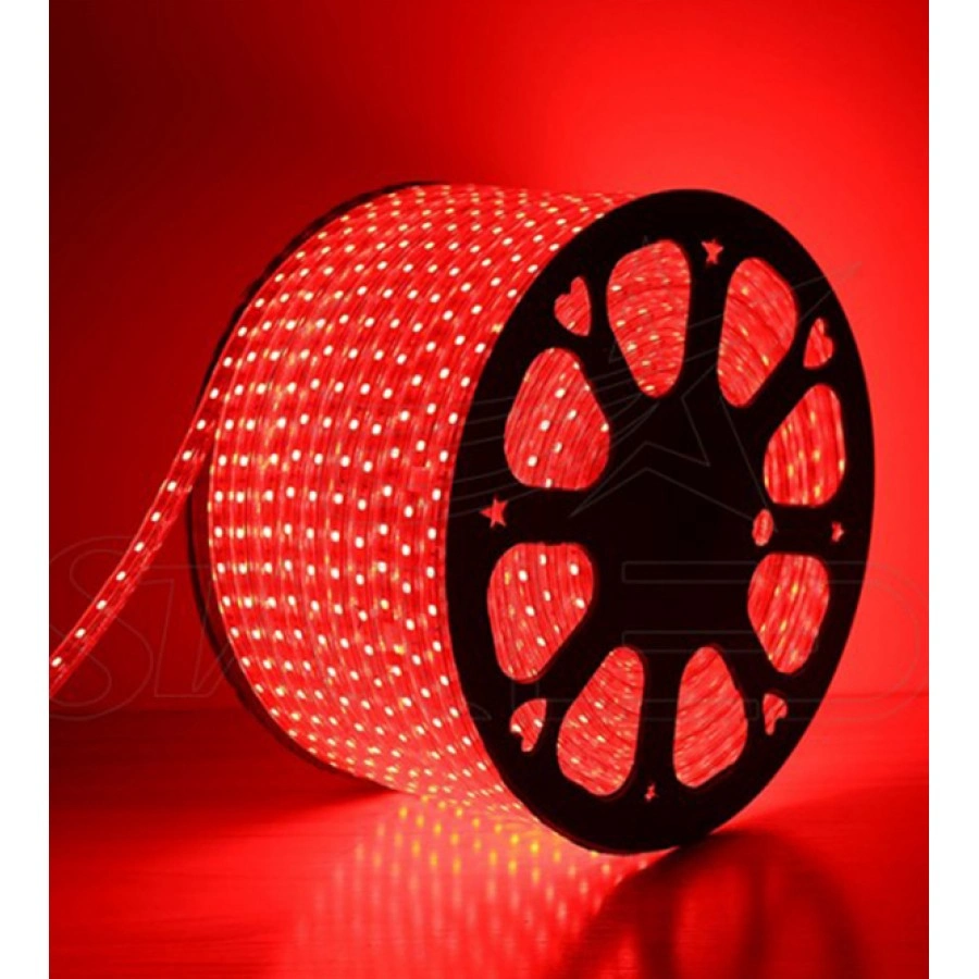 5050 Kırmızı 120 Led Hortum Led 3 Çipli 220 Volt