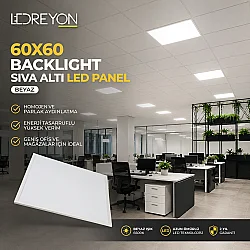 60x60 40W Sıva Altı Kare Panel Armatür Backlight