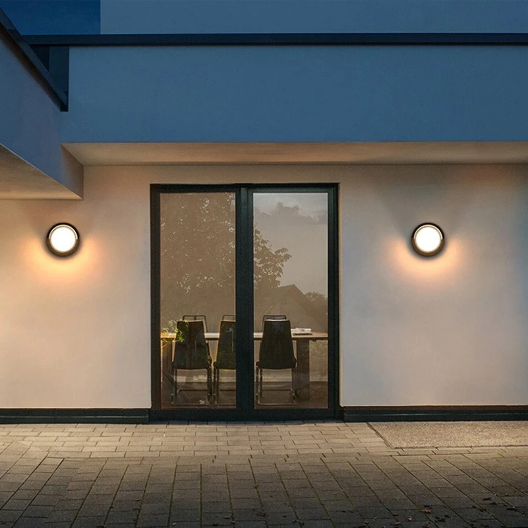 7W 3200K Aspendos Dekoratif Duvar Led Aplik Dış Mekan Bahçe Aydınlatma Armatürü
