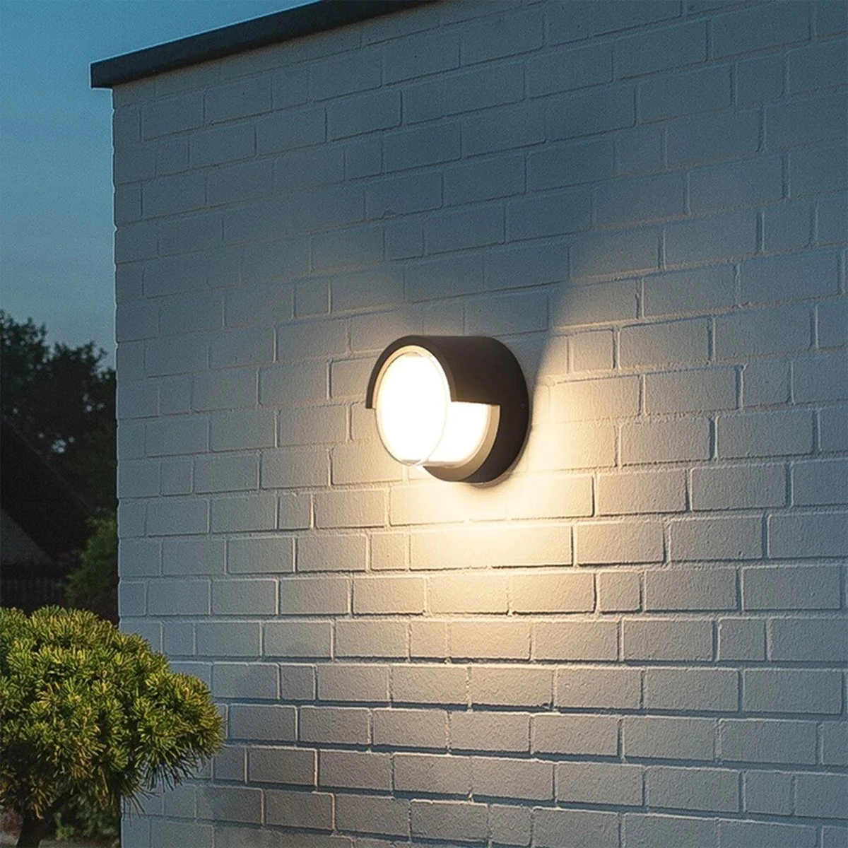 7W 3200K Aspendos Dekoratif Duvar Led Aplik Dış Mekan Bahçe Aydınlatma Armatürü