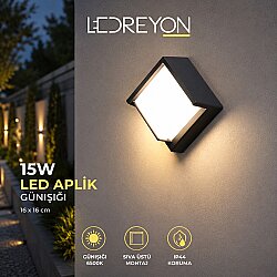 15W Dış Mekan Duvar Aplik Bahçe Aydınlatması Led Spot Bahçe Işığı
