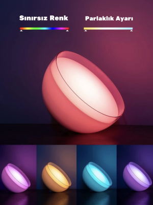 Ambians GO Taşınabilir Şarjlı Smart Küre Dekoratif Masa Gece Lambası