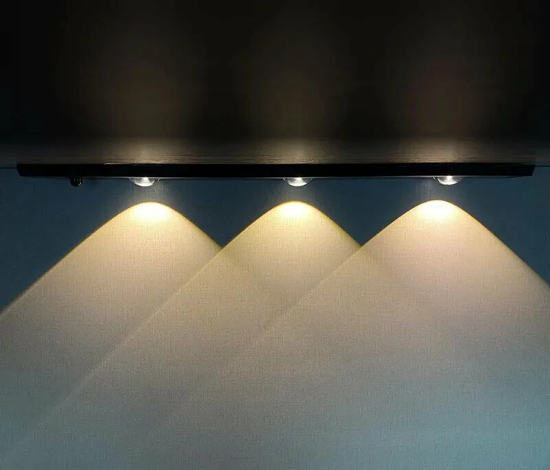 Aztek 3 Watt Ledli 3 Renk Yanma Modlu Sensörlü Usb Şarjlı Cabinet Şarjlı Led Lamba - Thumbnail