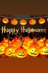 Balkabağı Led Işık Halloween Süslemeleri Led Işık - Thumbnail