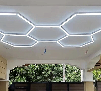 Cata 240 Watt Anzer Petek Şeklinde Led Linear Aydınlatma Armatürü Beyaz Işık Ct-9082 - 2