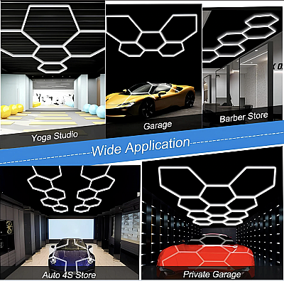 Cata 240 Watt Anzer Petek Şeklinde Led Linear Aydınlatma Armatürü Beyaz Işık Ct-9082 - 6