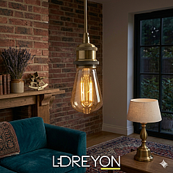 6 Watt Rustik Edison Flamanlı Ampul | E27 Duy