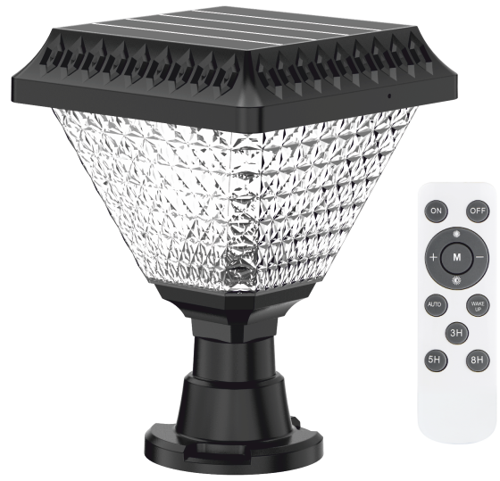 Ledreyon - Kumandalı 30 Watt Güneş Enerjili Solar Set Üstü Bahçe Led Aydınlatma Armatürü 3 Renk