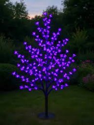 Ledreyon - Dekoratif Su Geçirmez Led Işıklı Japon Sakura Kiraz Ağacı Ledli Büyük Ağaç Aydınlatma Yılbaşı Otel Cafe Restoran Süslemesi