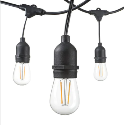 10 Metre E-27 Duylu Dış Mekan Sarmaşık İp Led Bahçe Aydınlatma - 10 Duylu - 9