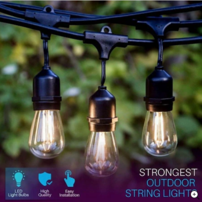 5 Metre E-27 Duylu Dış Mekan İp Led Bahçe Aydınlatma - 5 Duylu - 7