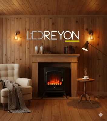 Erciyes Elektrikli Şömine Dekoratif Şömine