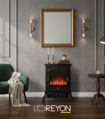 Erciyes Elektrikli Şömine Dekoratif Şömine