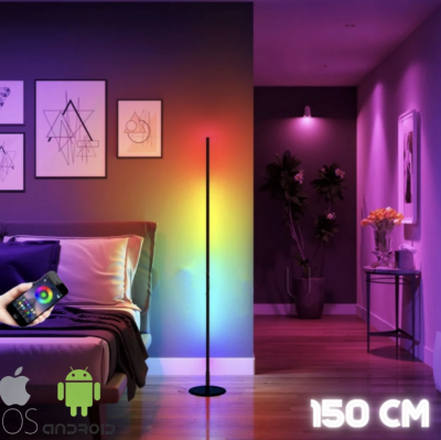 Glow Akıllı Lambader 148 Modlu Sese Duyarlı, Telefon ve Kumandalı ARGB LED Lamba