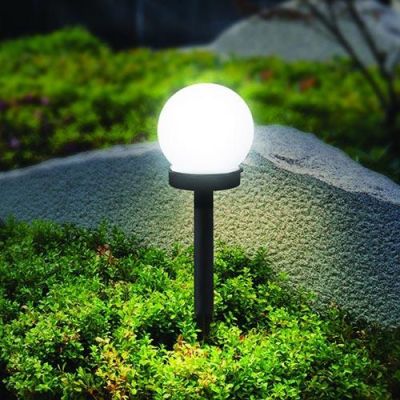 Güneş Enerjili Solar Glop Çim Armatürü 3W 3200K Günışığı Bahçe Aydınlatma