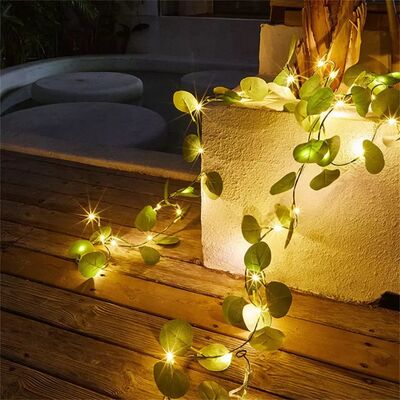 Okaliptus Led Işık Zinciri Ledli Garland Yaprak