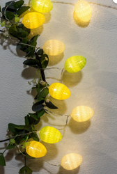 Paskalya Süsleme Led Işık Zinciri Dekoratif Yumurta Led Aydınlatma - Thumbnail