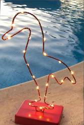 Peri Ledli Metal Flamingo Led Işıklı Masa Dekoru Masa Lambası - Thumbnail