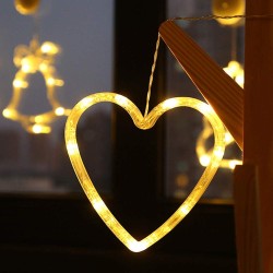 Ledreyon - Pilli Kalp Led Işıklı Vitrin, Kapı Ve Cam Süsü Yılbaşı Led Dekoratif Aydınlatma Kapı Süsü Ledreyon - Pilli Kalp Led Işıklı Vitrin, Kapı Ve Cam Süsü Yılbaşı Led Dekoratif Aydınlatma Kapı Süsü