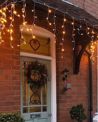 3 Metre Dış Mekan Su Geçirmez Saçak Led Işık Ip Led Dış Mekan Bahçe Aydınlatma Yılbaşı Aydınlatması