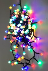 Suya Dayanıklı Cherry Ball Snake Top Led Işık 4 Metre 200 Ledli Animasyonlu - Thumbnail