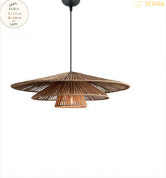 Terra Kora Bohem Dekoratif Avize Rustik İskandinav Tarzı Cafe Restoran Salon Avizesi