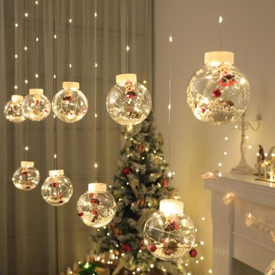 Yılbaşı Saçak Led Işık Küre Kardan Adam Yılbaşı Işıkları Süsleri