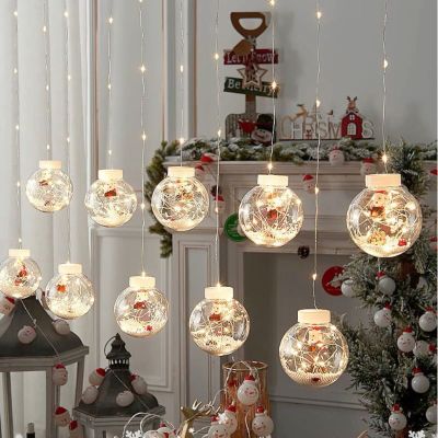 Yılbaşı Saçak Led Işık Küre Kardan Adam Yılbaşı Işıkları Süsleri